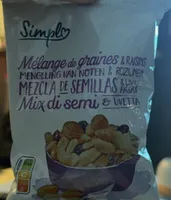 mélange de graines et raisins