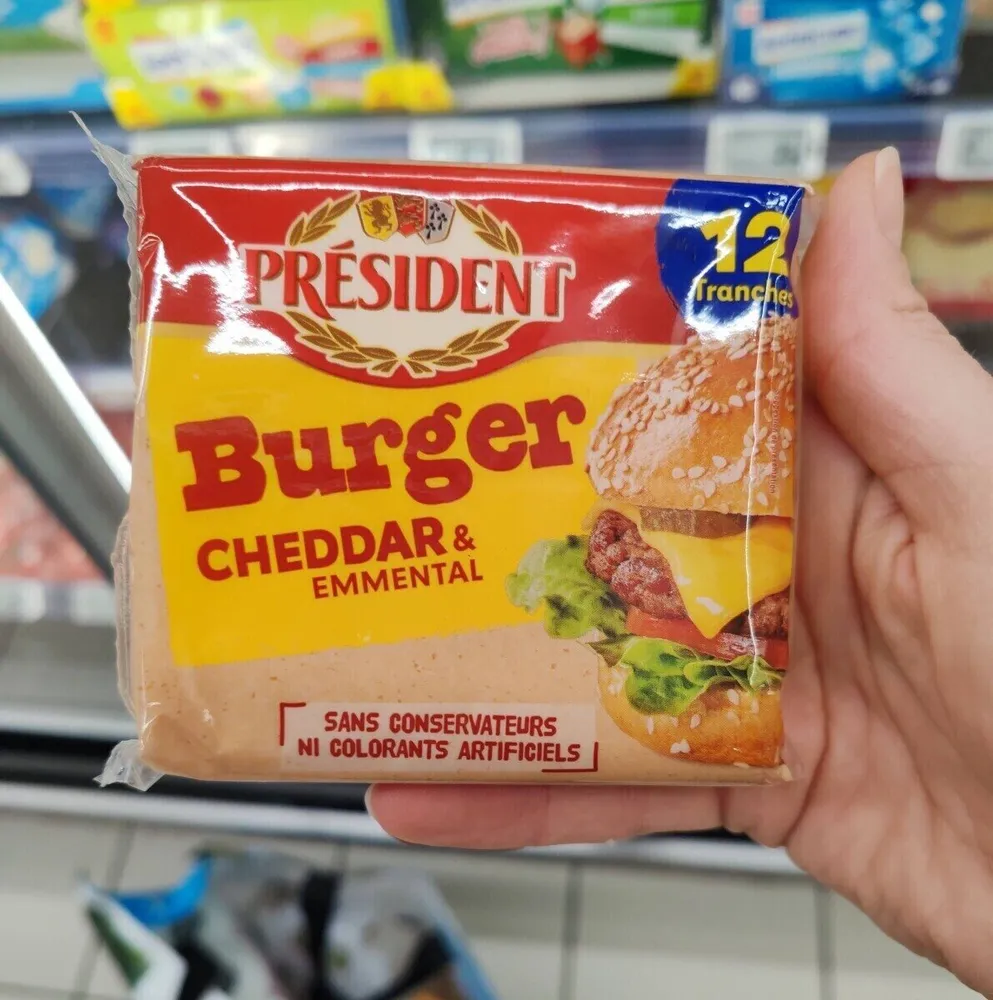 Burger cheddar et emmental