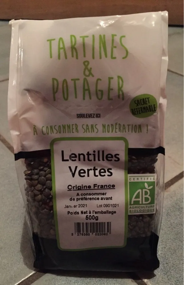 Lentilles vertes