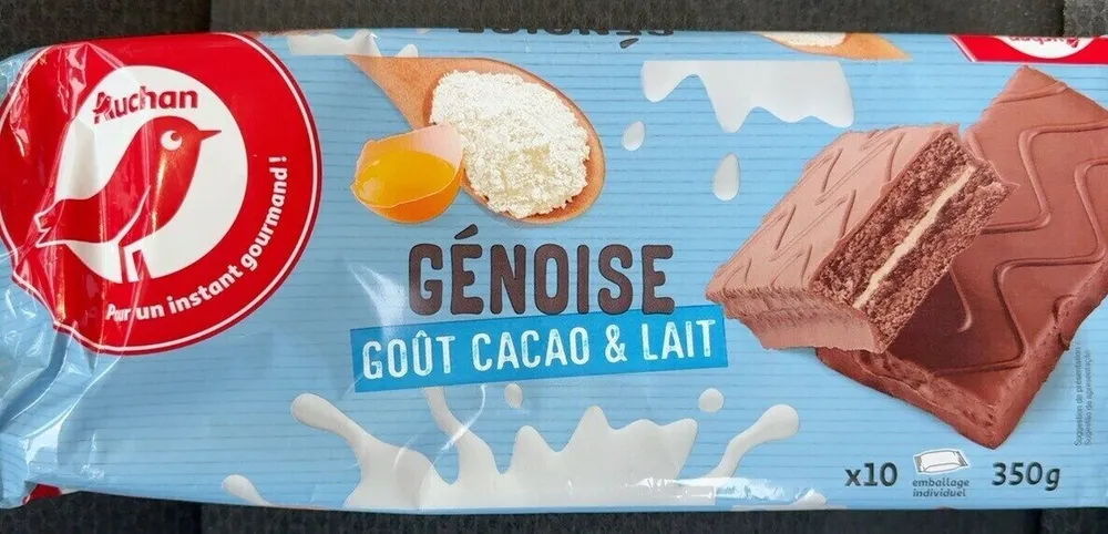Genoise cacao et lait