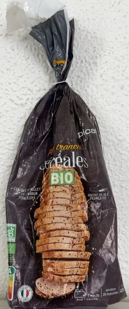 Pain tranché Céréales Bio