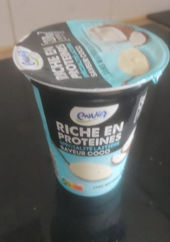 Spécialité laitière saveur coco