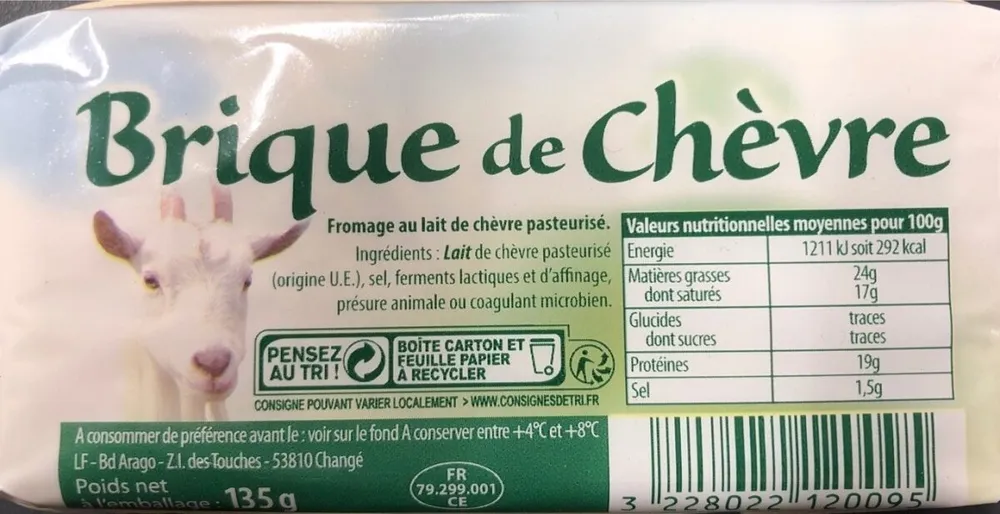 Brique de chèvre
