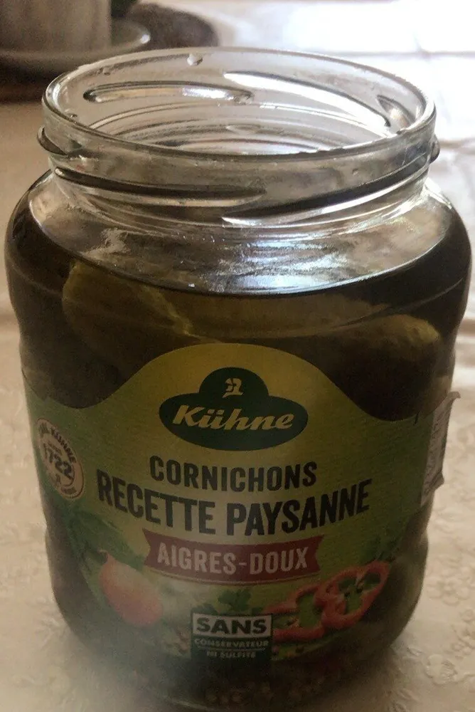 Cornichons recette paysanne