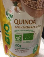 Quinoa pois chiches et lentilles