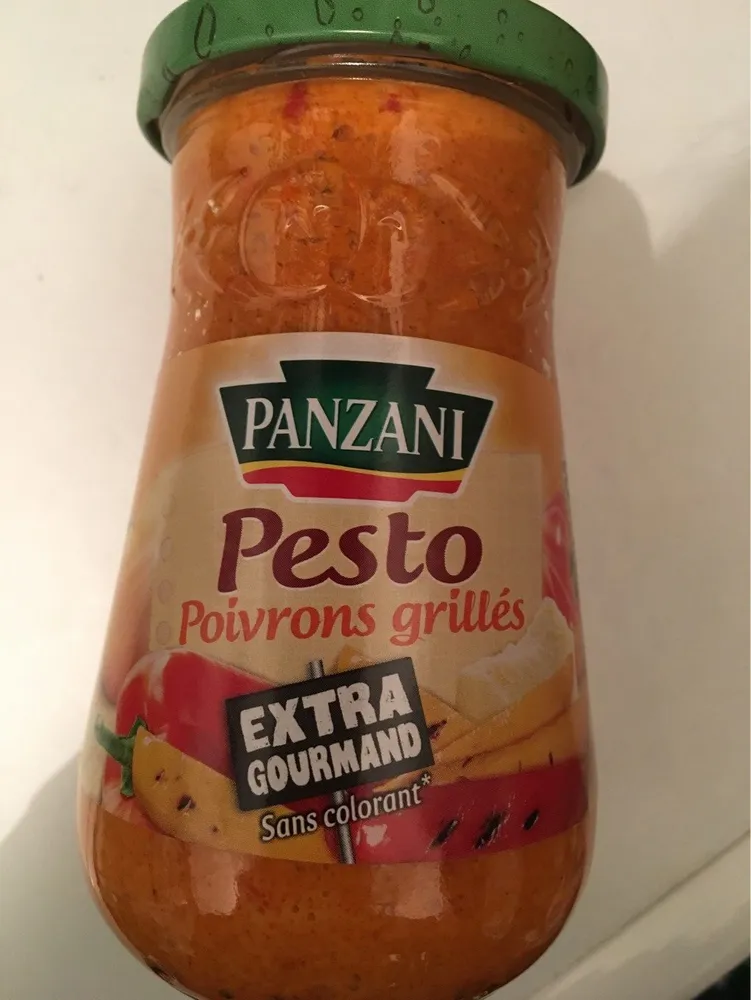 Sauce pesto poivrons grillés