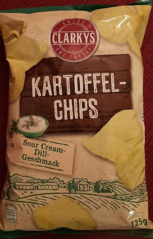 Kartoffelchips Sour Cream-Dill-Geschmack