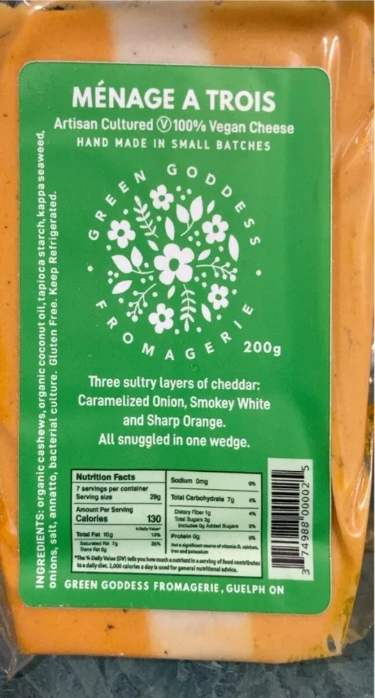 Menage A Trois vegan cheese