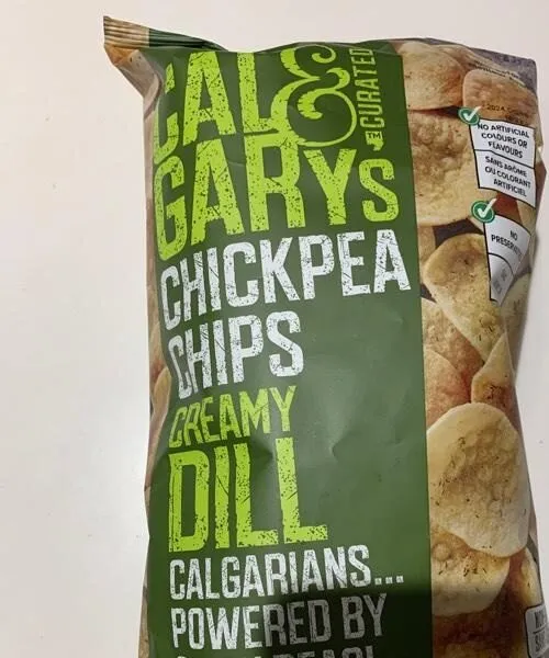 Chickpea chips creamy dill