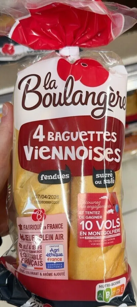 4 baguettes viennoises