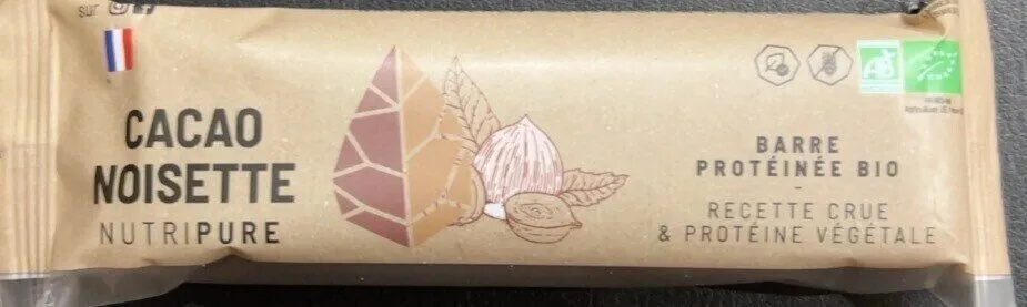 Barre proteinée bio cacao noisette