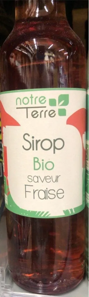 Sirop bio saveur fraise
