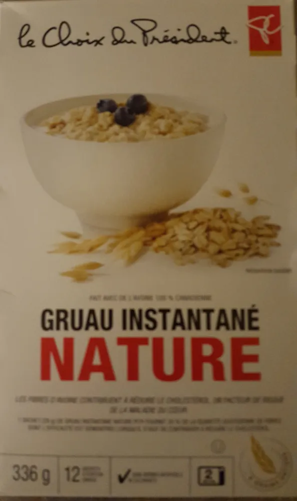 Gruau instantané nature