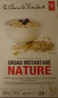 Gruau instantané nature