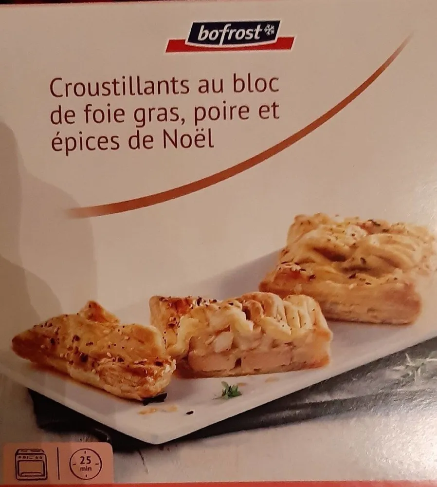 Croustillant foie gras poire épices de noel