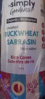 Organic Unsalted Buckwheat Rice Cakes