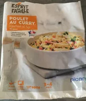 Poulet au curry légumes et riz