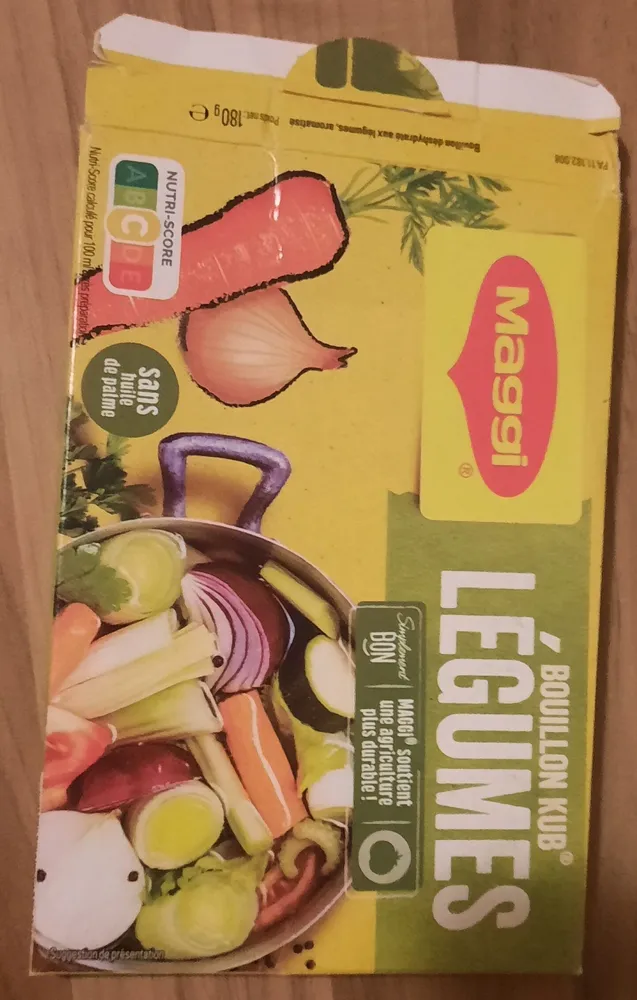 Bouillon Kub Légumes