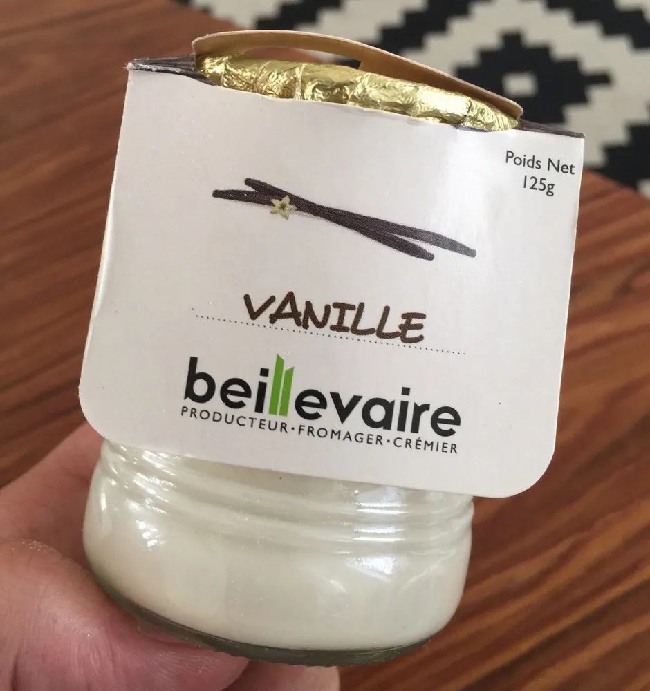 Yaourt à l'extrait pur de vanille