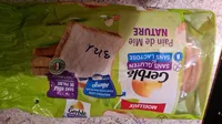 pain de mie nature sans gluten et sans lactose
