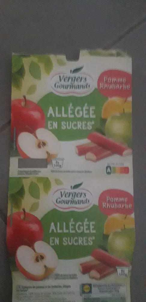 Compote pomme rhubarbe allégée en sucres