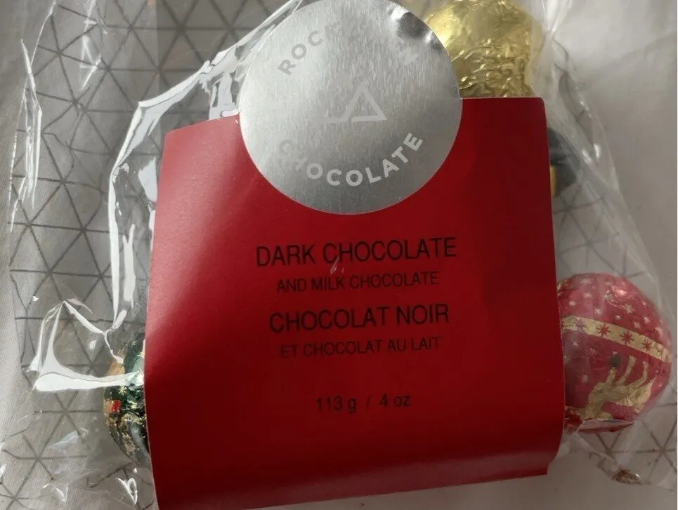 Dark chocolate and milk chocolate
