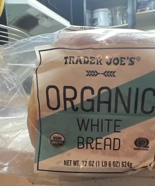 Organic white bread