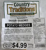 Savoury Seasoned Potato Wedges
