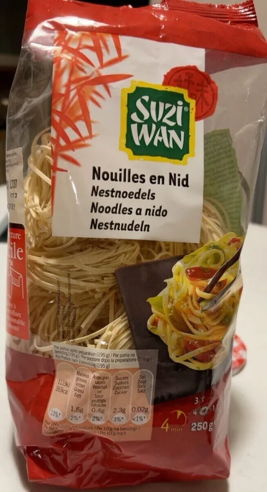 Nouilles en nid