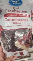 Dried cranberries