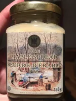 Beurre d'érable - Mapple Spread