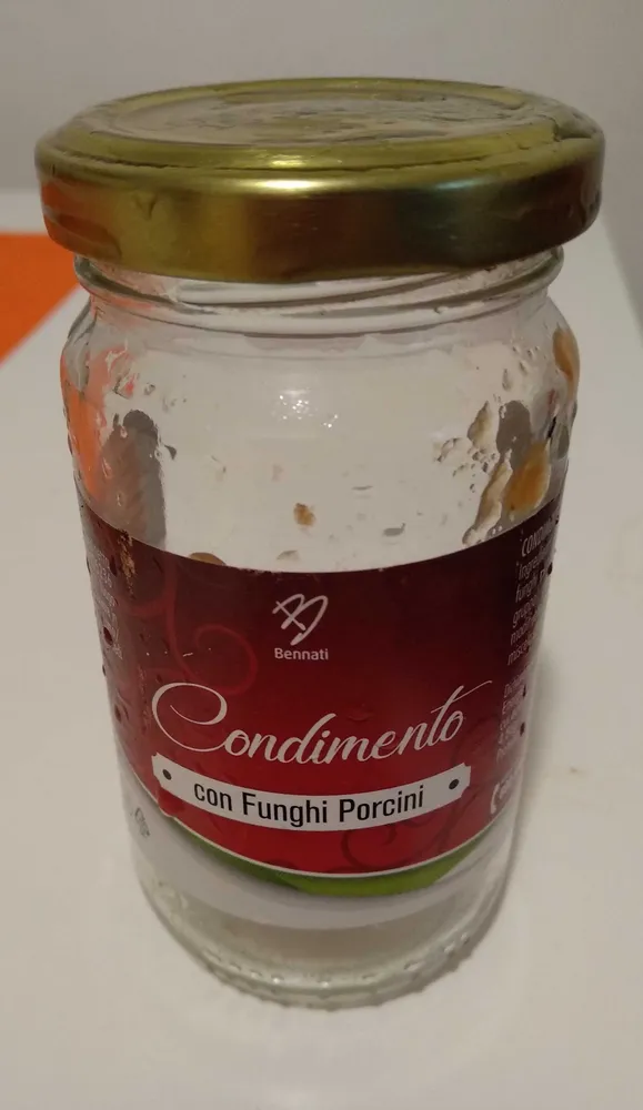 Condimento con funghi porcini