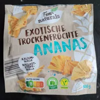 Exotische Trockenfrüchte Ananas