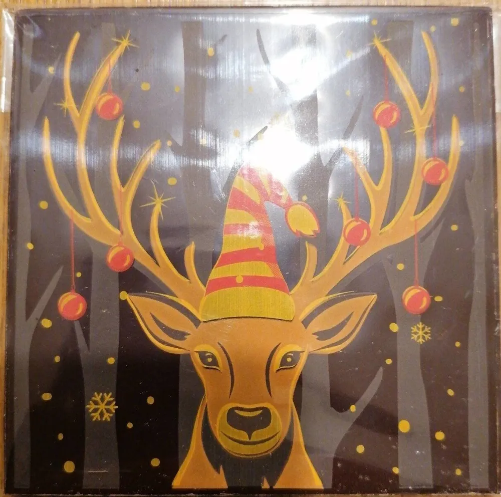 Carte de Noël en chocolat noir