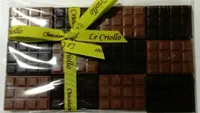 Mini-tablettes en chocolat noir et lait