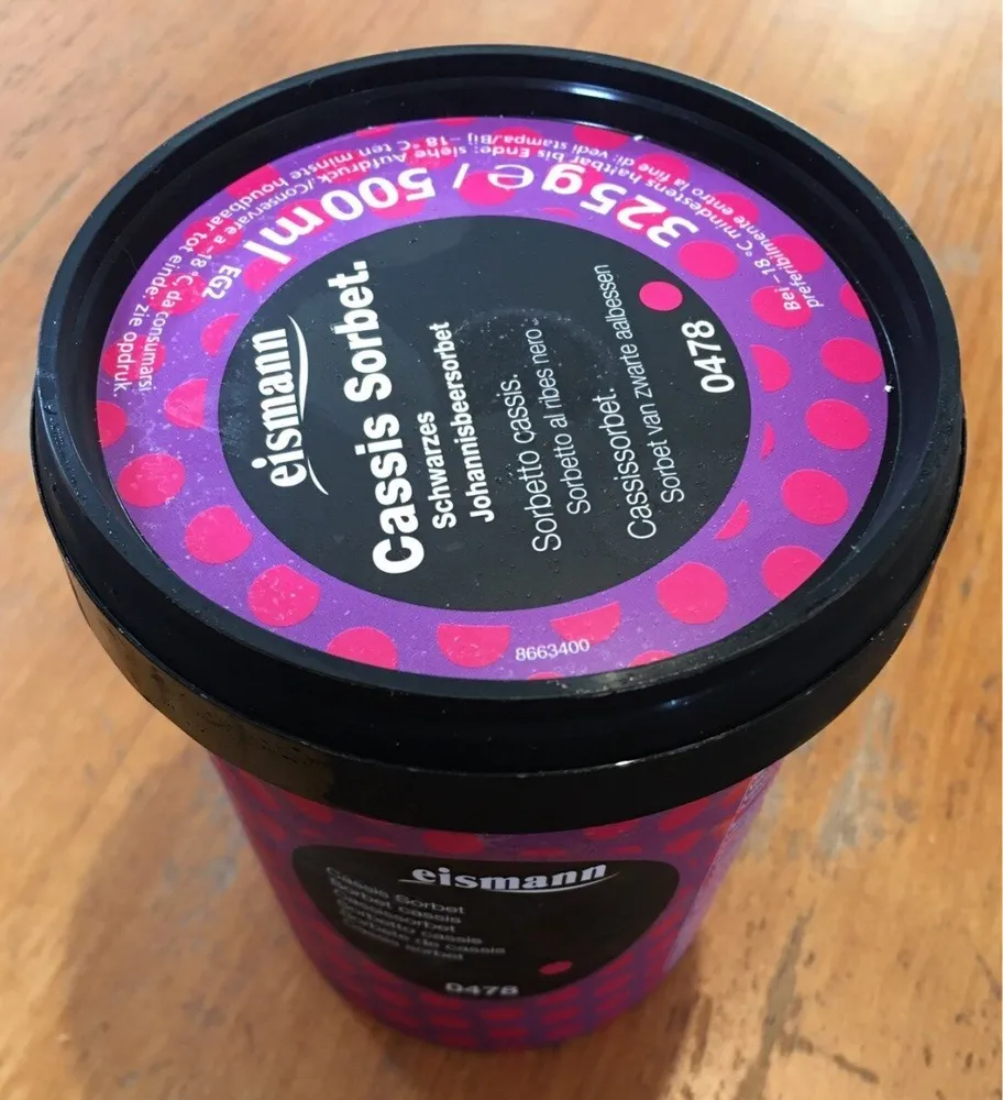 Sorbet Cassis - Eismann