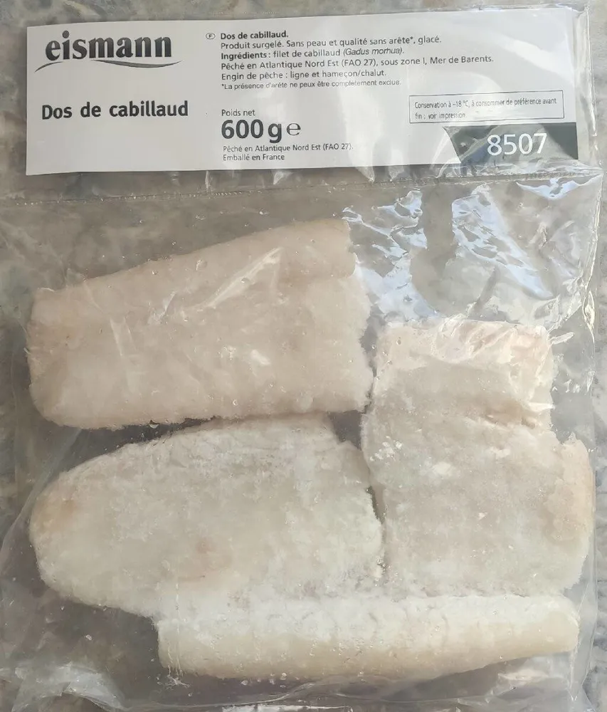 Dos de cabillaud