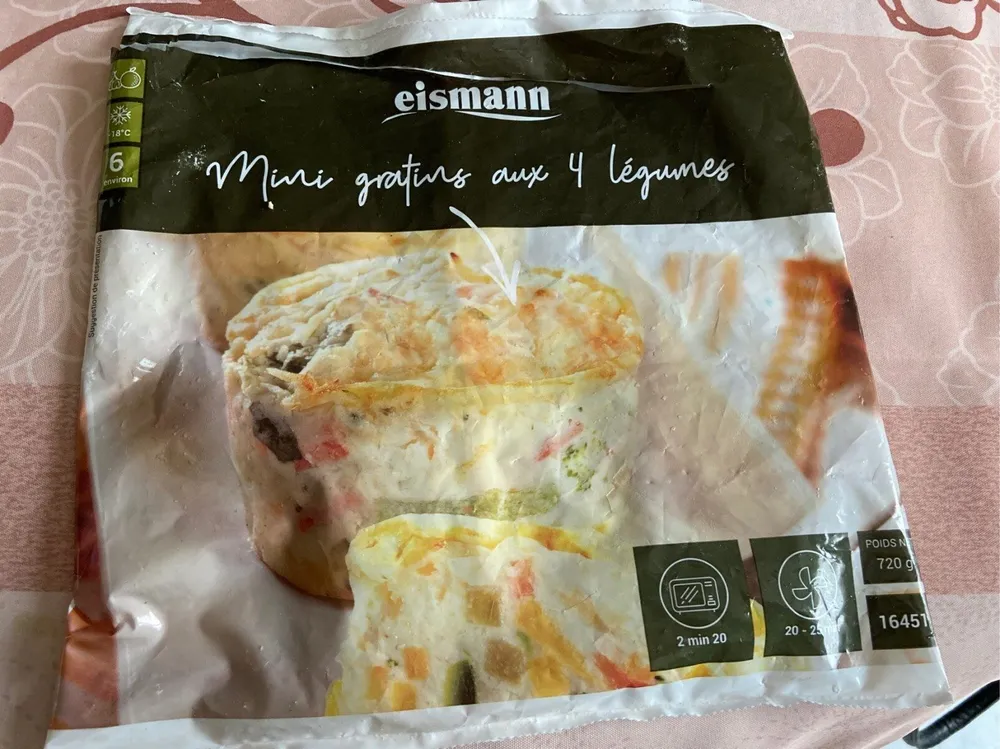 Mini gratins aux 4 legumes