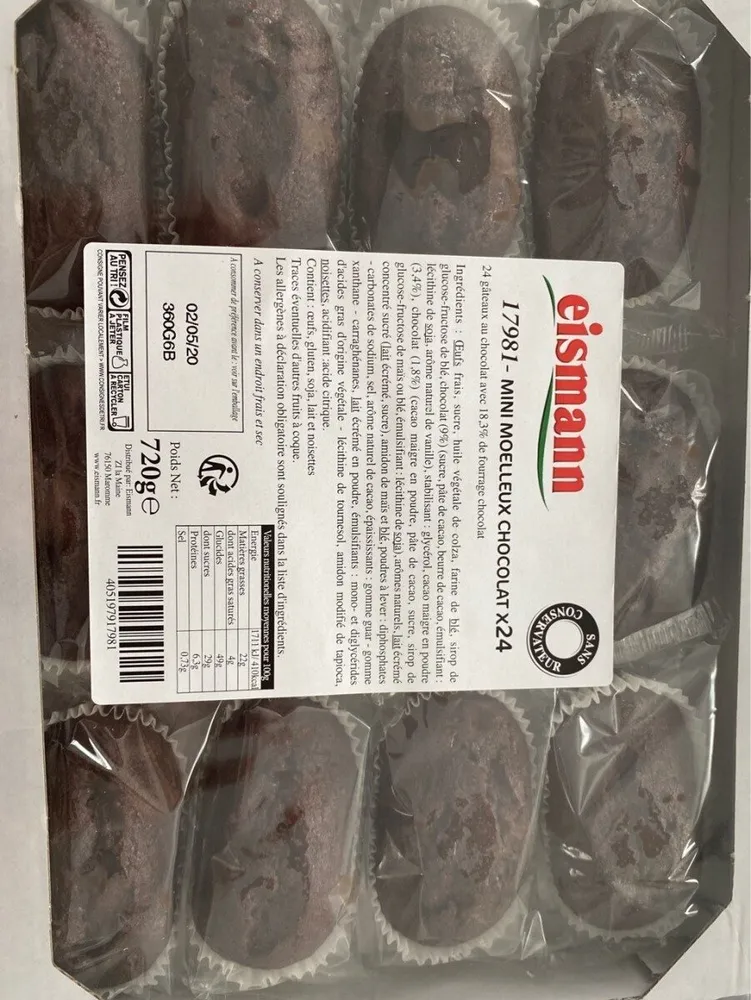 Mini moelleux chocolat