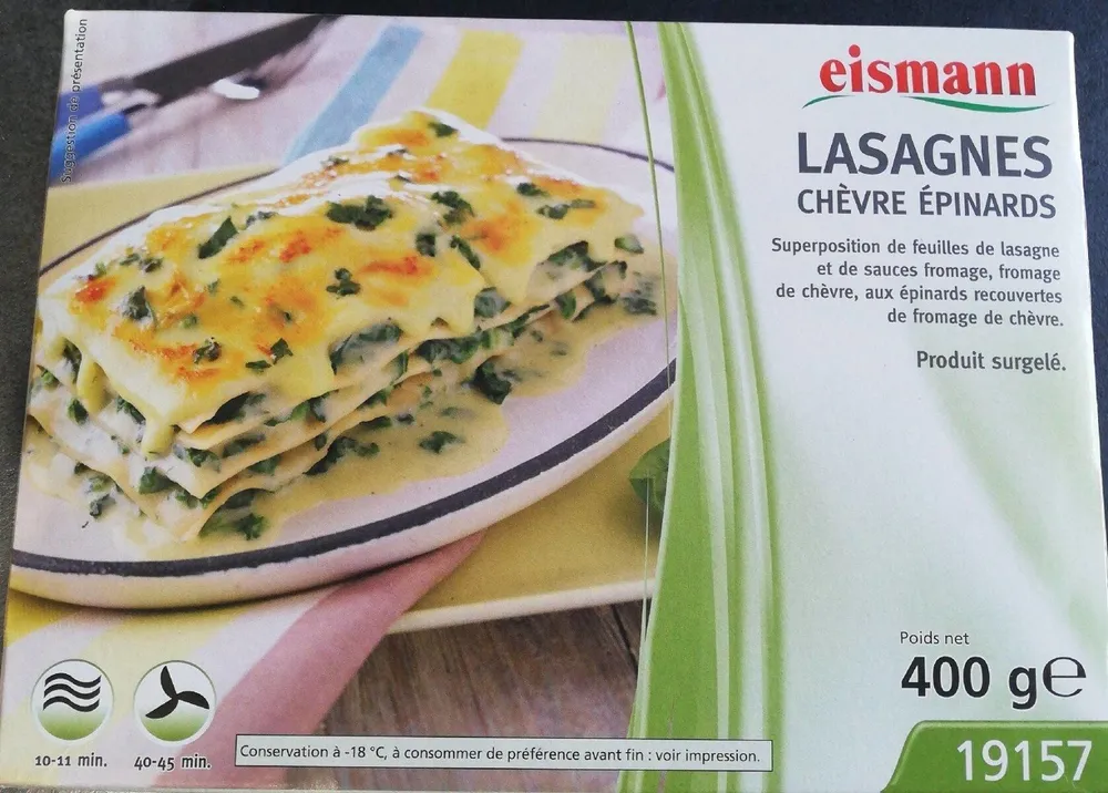 Lasagnes chèvre Epinards
