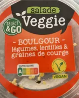 Salade Veggie boulgour légumes, lentilles et graines de courge