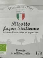 Risotto façon Sicilienne à base d'amandes et agrumes