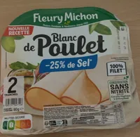 Blanc de Poulet (-25% de sel) - 2 tranches