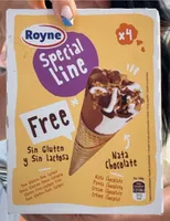 Cream chocolate cones