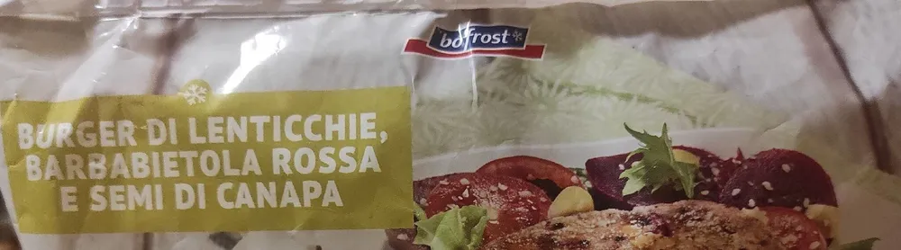 Burgher di lenticchie, barbabietola rossa e semi di canapa
