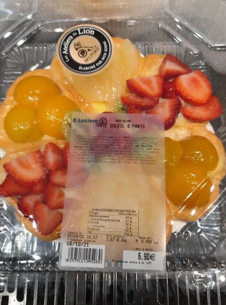Tarte soleil Leclerc