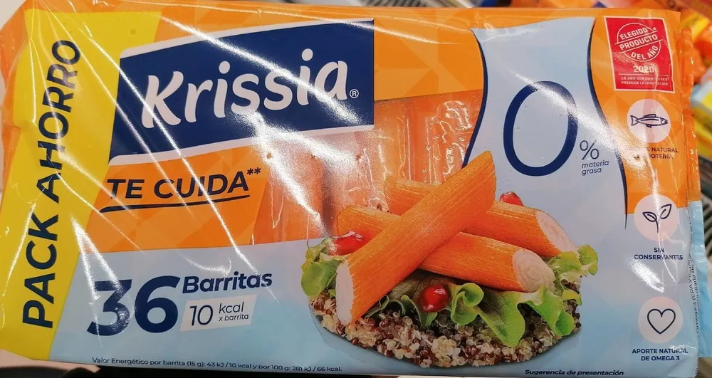 Surimi barritas 0% materia grasa