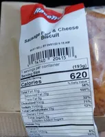 Sausage egg and cheese biscuit