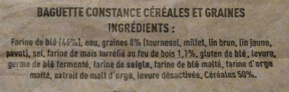 Baguette aux céréales et graines