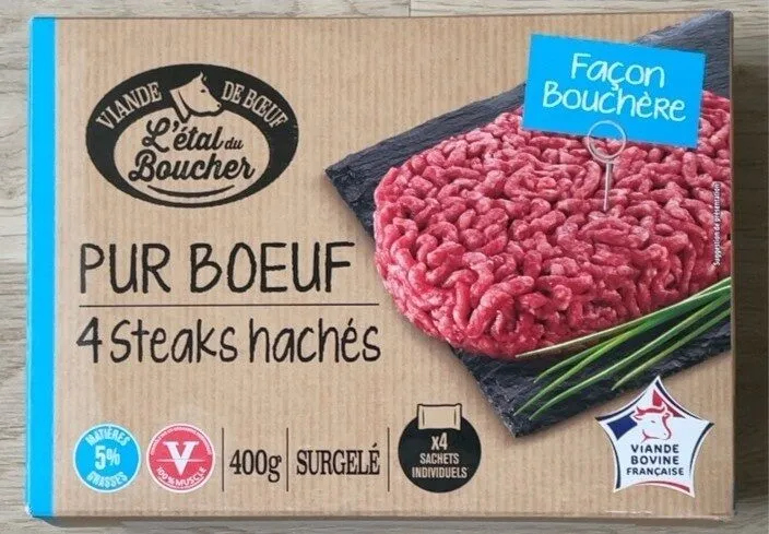 4 steaks hachés pur boeuf